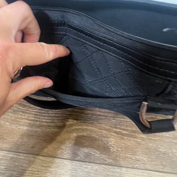 Vera Bradley Black Quilted Commuter Bag, travel laptop bag - Picture 4 of 11